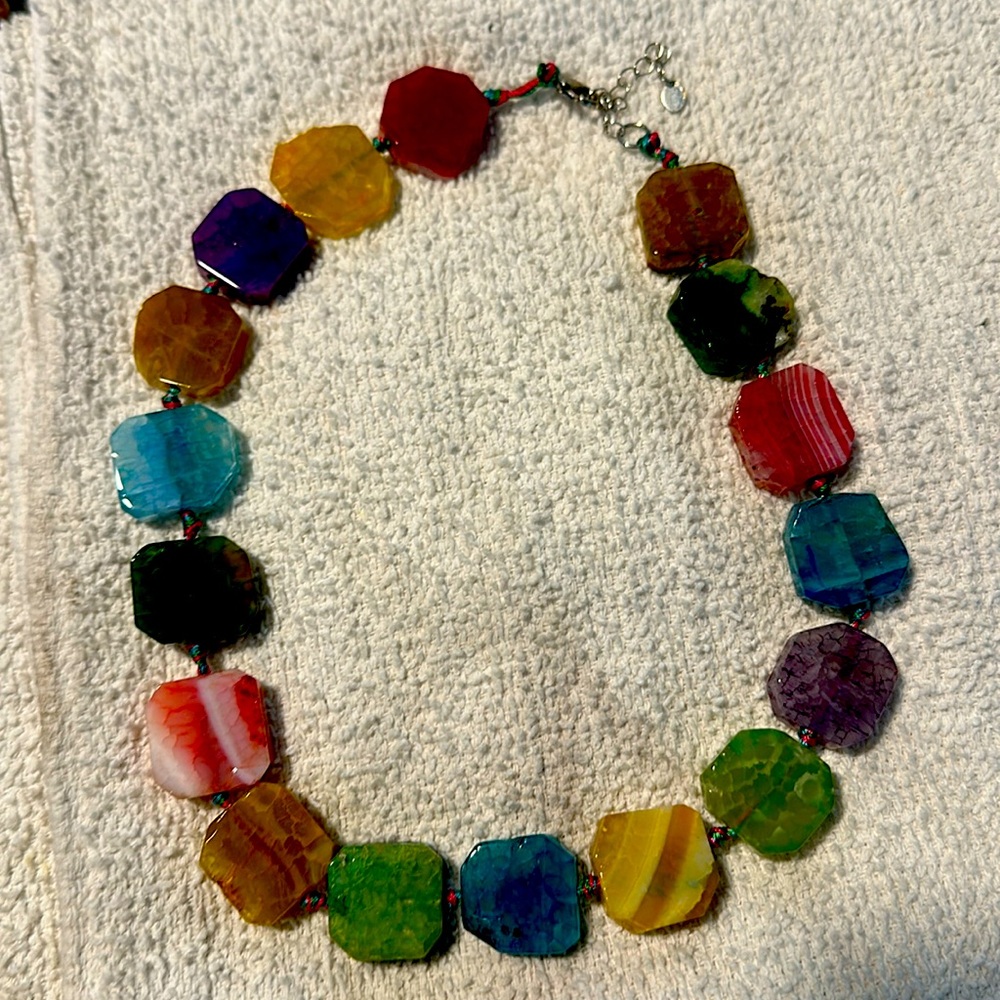 16” inch handmade natural gems called Agate